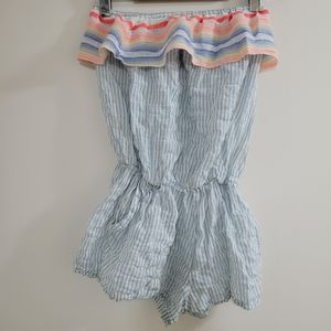 Lemlem strapless romper striped S